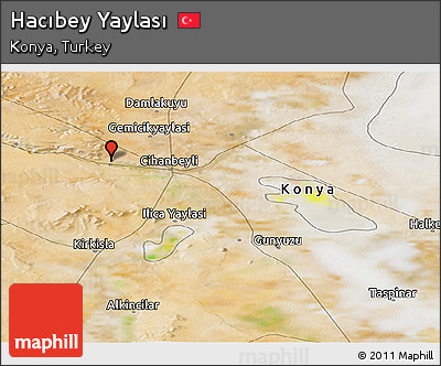 Satellite Panoramic Map of Hacıbey Yaylası