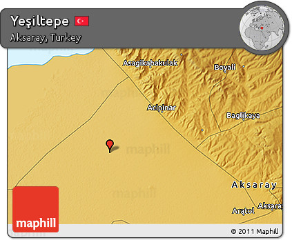 Physical 3D Map of Yeşiltepe