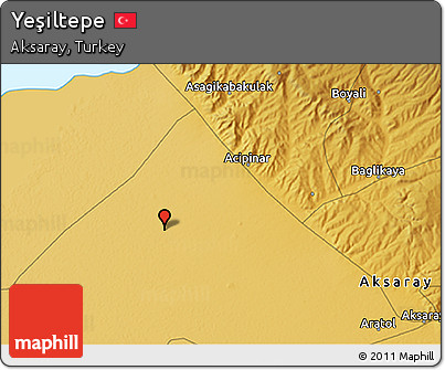 Physical 3D Map of Yeşiltepe