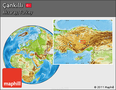 Physical Location Map of Çankıllı