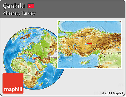 Physical Location Map of Çankıllı