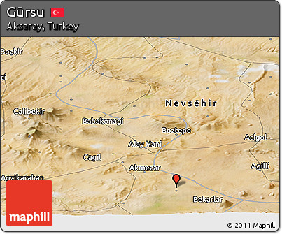 Satellite Panoramic Map of Gürsu