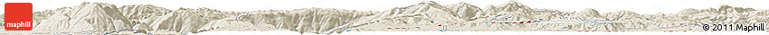 Shaded Relief Horizon Map of the Area around 38° 36' 25" N, 39° 10' 29" E