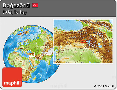 Physical Location Map of Boğazönü