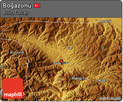 Physical Map of Boğazönü