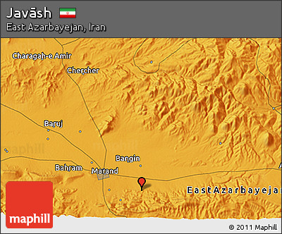 Political 3D Map of Javāsh