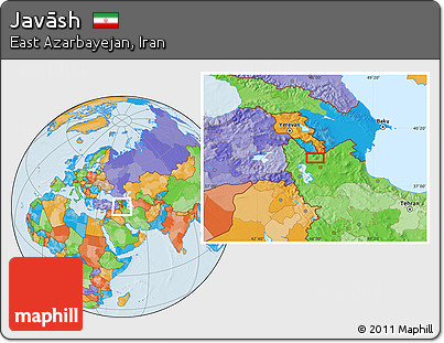 Political Location Map of Javāsh