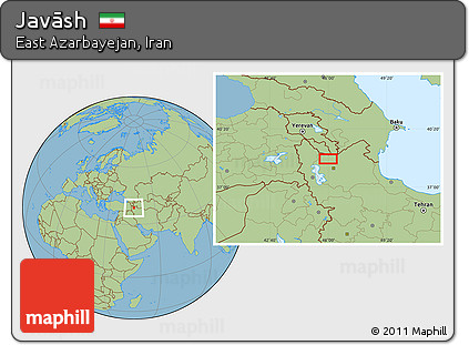 Savanna Style Location Map of Javāsh