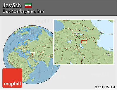Savanna Style Location Map of Javāsh