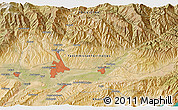 Satellite 3D Map of the area around 38° 36' 25" N, 68° 55' 30" E