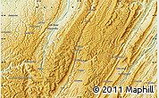 Physical Map of Bartow