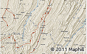 Shaded Relief Map of Bartow