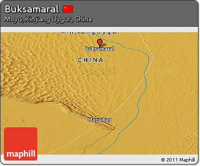 Physical Panoramic Map of Buksamaral