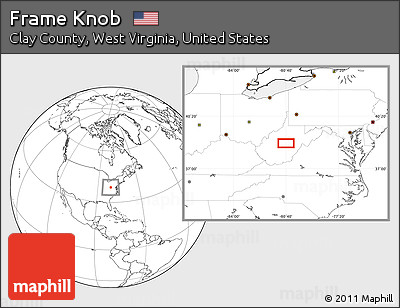 Blank Location Map of Frame Knob