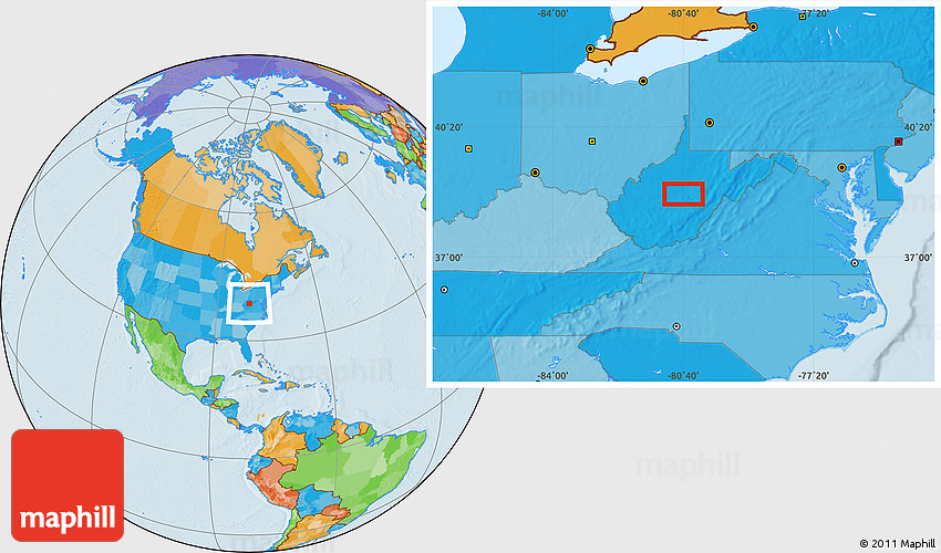 Political Location Map of Selbyville