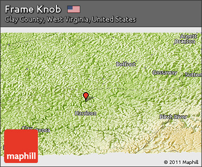 Physical Panoramic Map of Frame Knob
