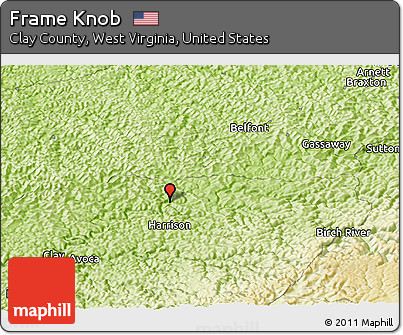Physical Panoramic Map of Frame Knob