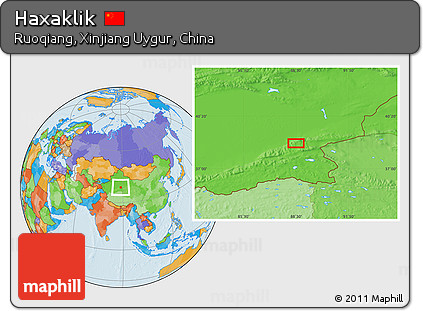 Political Location Map of Haxaklik