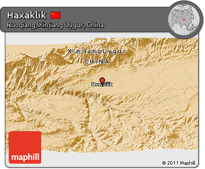 Political Panoramic Map of Haxaklik