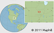 Savanna Style Location Map of Columbia