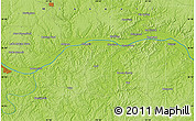 Physical Map of the area around 38° 36' 25" N, 91° 43' 29" W