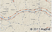 Shaded Relief Map of the area around 38° 36' 25" N, 91° 43' 29" W