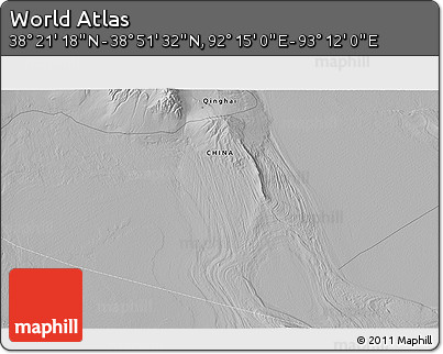 Physical 3D Map of the Area around 38° 36' 25" N, 92° 43' 29" E