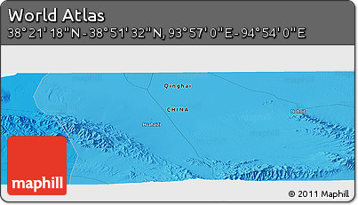Political Panoramic Map of the Area around 38° 36' 25" N, 94° 25' 30" E