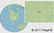 Savanna Style Location Map of the area around 38° 36' 25" N, 94° 16' 30" W