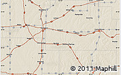 Shaded Relief Map of the area around 38° 36' 25" N, 96° 49' 29" W