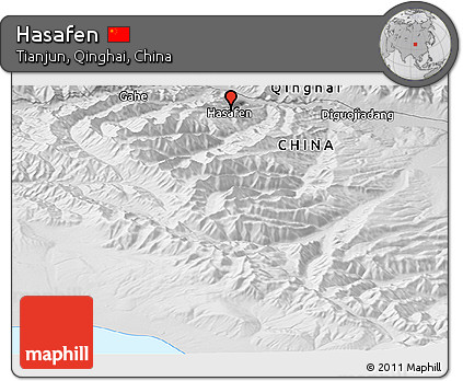 Physical Panoramic Map of Hasafen
