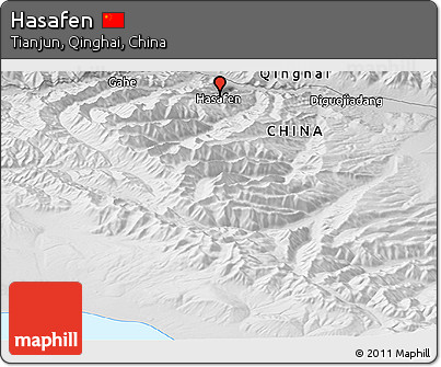 Physical Panoramic Map of Hasafen