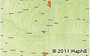 Physical Map of the area around 38° 36' 25" N, 97° 40' 30" W