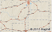 Shaded Relief Map of the area around 38° 36' 25" N, 97° 40' 30" W