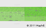 Political Panoramic Map of the area around 38° 36' 25" N, 98° 31' 30" W