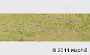 Satellite Panoramic Map of the area around 38° 36' 25" N, 98° 31' 30" W