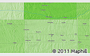 Political 3D Map of the area around 38° 36' 25" N, 99° 22' 30" W