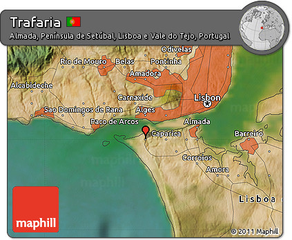Satellite Map of Trafaria