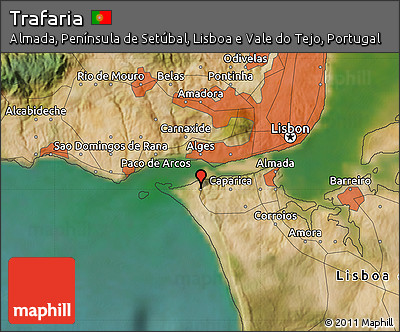 Satellite Map of Trafaria
