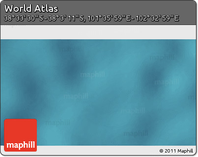 Satellite 3D Map of the Area around 38° 18' 21" S, 102° 4' 29" E