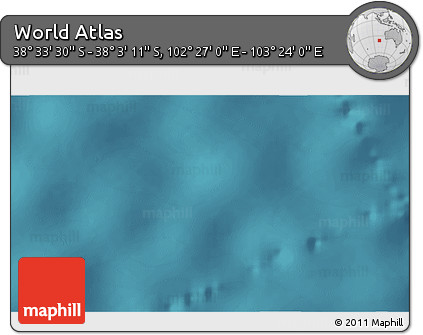 Satellite 3D Map of the Area around 38° 18' 21" S, 102° 55' 30" E