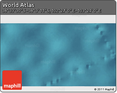 Satellite 3D Map of the Area around 38° 18' 21" S, 102° 55' 30" E