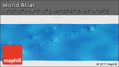 Physical Panoramic Map of the Area around 38° 18' 21" S, 106° 19' 29" E