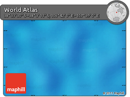 Physical Map of the Area around 38° 18' 21" S, 107° 10' 30" E