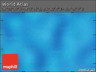 Physical Map of the Area around 38° 18' 21" S, 107° 10' 30" E