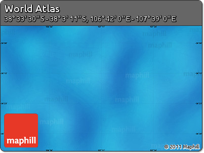 Physical Map of the Area around 38° 18' 21" S, 107° 10' 30" E