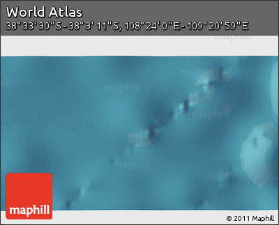 Satellite 3D Map of the Area around 38° 18' 21" S, 108° 52' 30" E