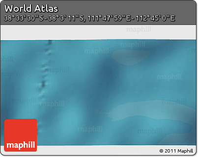 Satellite 3D Map of the Area around 38° 18' 21" S, 112° 16' 30" E