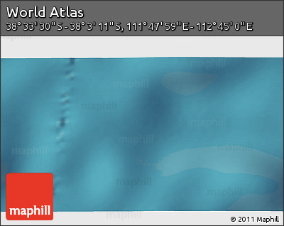 Satellite 3D Map of the Area around 38° 18' 21" S, 112° 16' 30" E