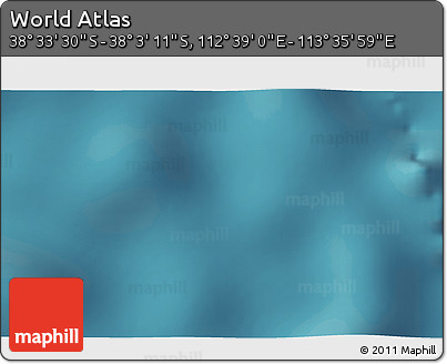 Satellite 3D Map of the Area around 38° 18' 21" S, 113° 7' 30" E